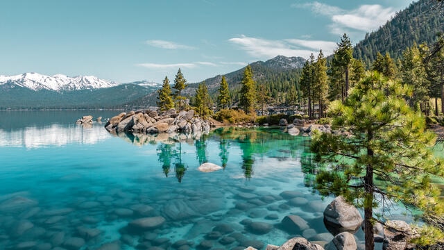 Gorgeous mountainous vista,  Lake Tahoe, California. 