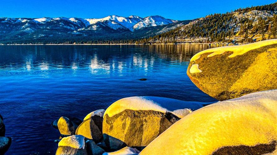 Riverside view at Lake Tahoe, California, near Hilton Vacation Club Lake Tahoe Resort