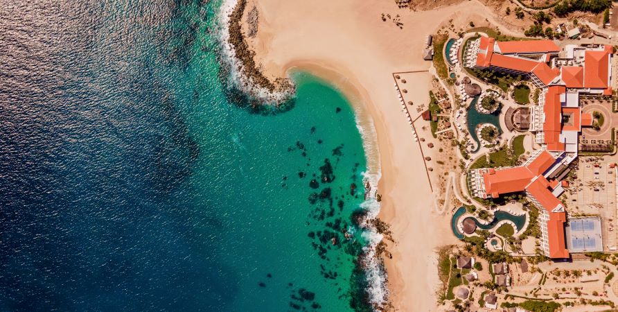 Aerial image, La Pacifica Los Cabos, a Hilton Club, Mexico. 