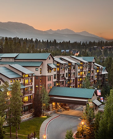 Valdoro Mountain Lodge arial view 