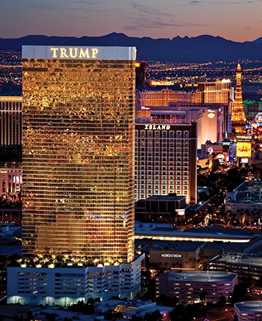 Ariel View of Trump International Hotel Las Vegas