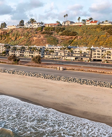 Aerial view of Riviera Beach & Shores, a Hilton Vacation Club