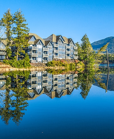Embarc® Ucluelet exterior view from across the water