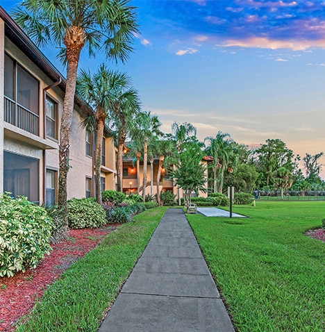 Alhambra Villas at twilight