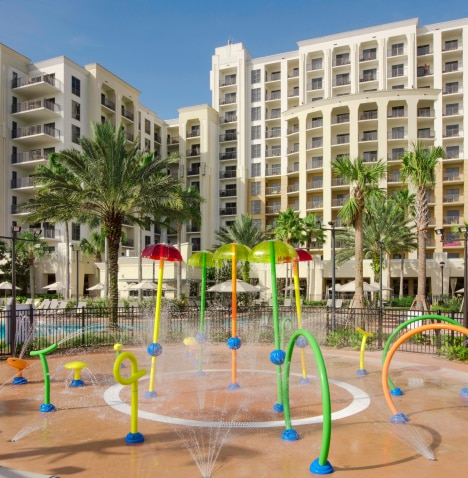 Splashpad at Las Palmeras, a Hilton Grand Vacations Club