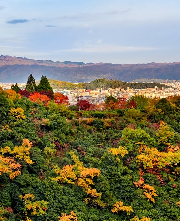 Aerial view of Tradimo Kyoto Gojo, a Hilton Grand Vacations Club