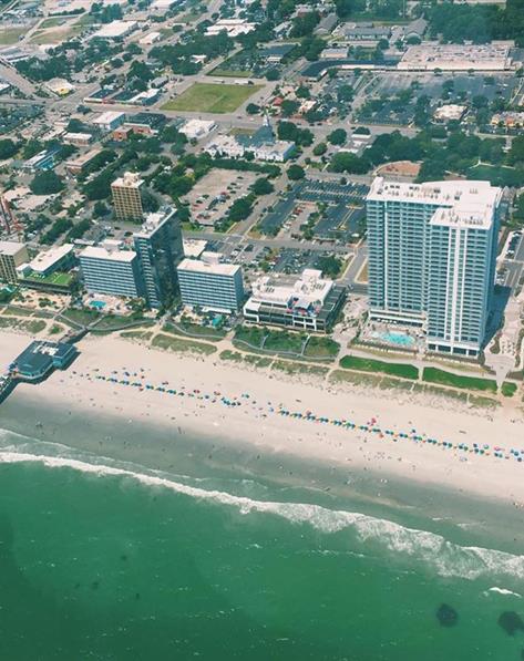 Aerial view of Myrtle Beach