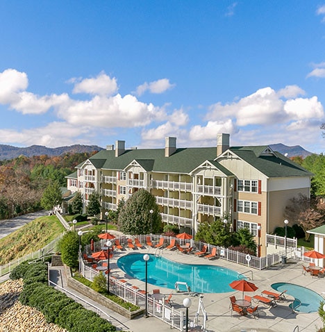 Sunrise Ridge Resort aerial exterior view