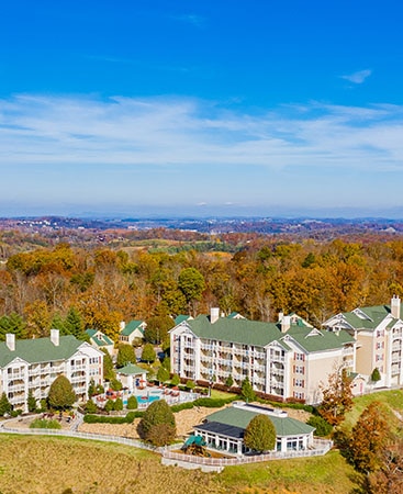 Sunrise Ridge Resort aerial exterior view